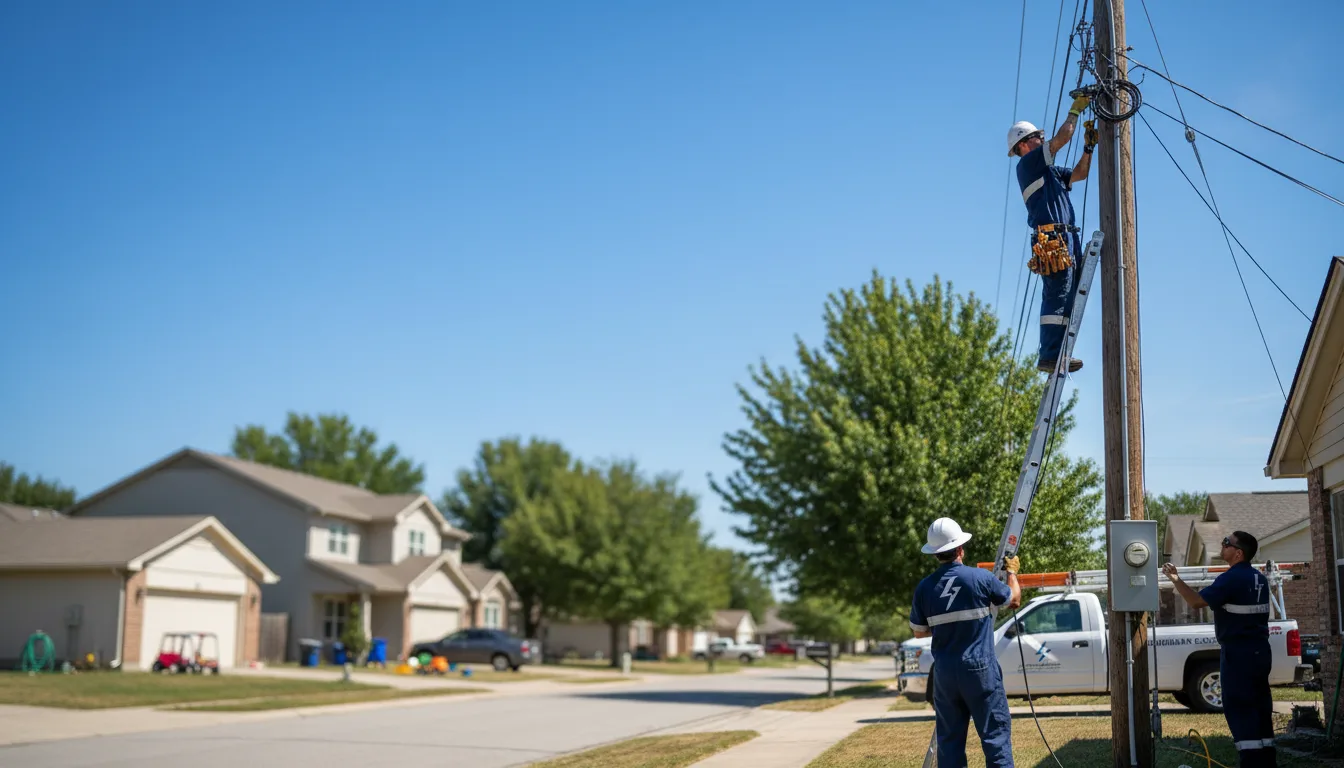 Residential electrician providing installation services in Marion, IL